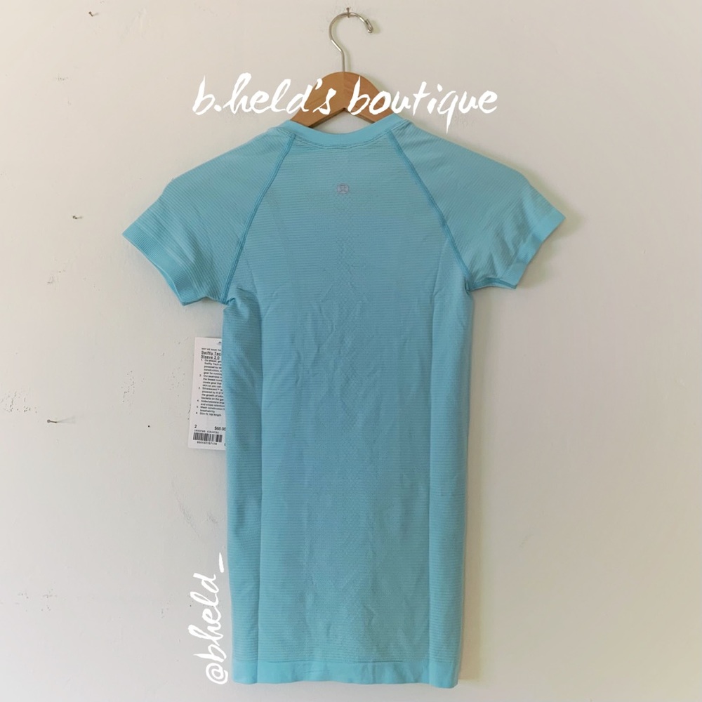 lululemon Swiftly Tech Short Sleeve Shirt 2.0 in Icing Blue Size 2 New NWT - Picture 5 of 16